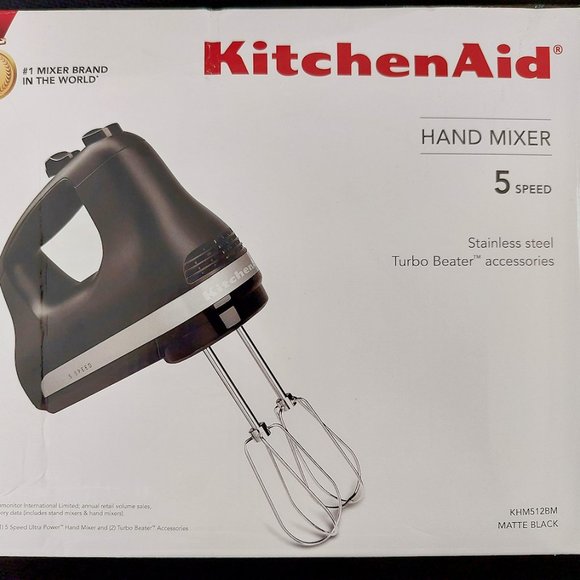 KitchenAid Kitchen Kitchenaid 5speed Ultra Power Hand Mixer Khm52 Matte Black Poshmark